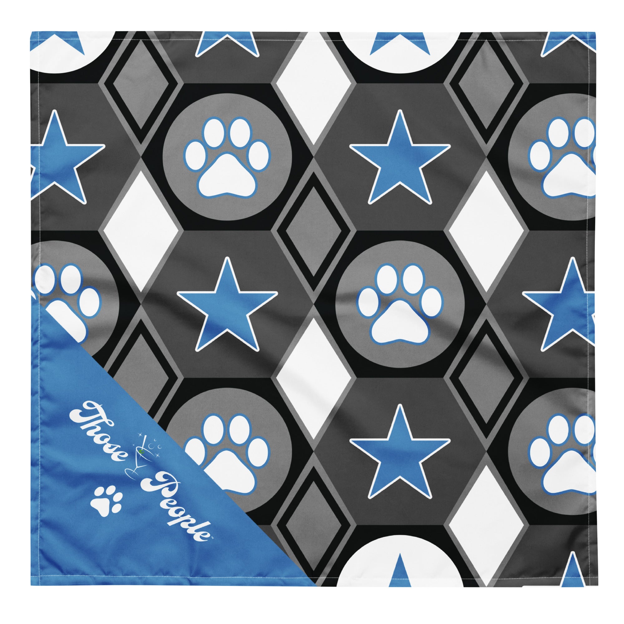 All Over Print Bandana - Paws and Stars